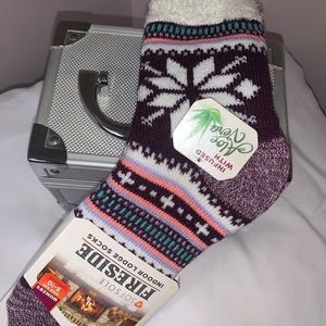 SofSole Fireside ALOE VERA CUTE Cozy Socks PURPLE